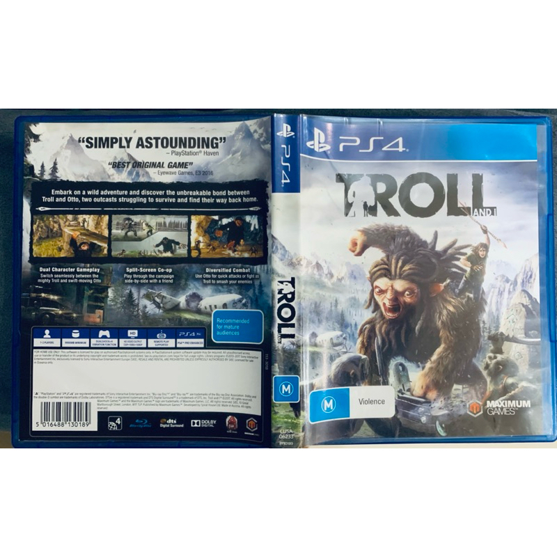 Kaset BD PS4 Troll and I (rare)