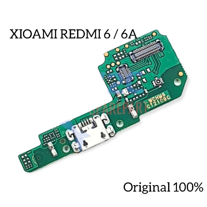 FLEX PAPAN CAS XIAOMI REDMI 6 / 6A +MIC / FLEXSIBEL ORIGINAL 100%