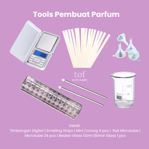 ALAT PEMBUAT PARFUME PAKET TIMBANGAN SMELLING STRIP MICROTUBE DLL