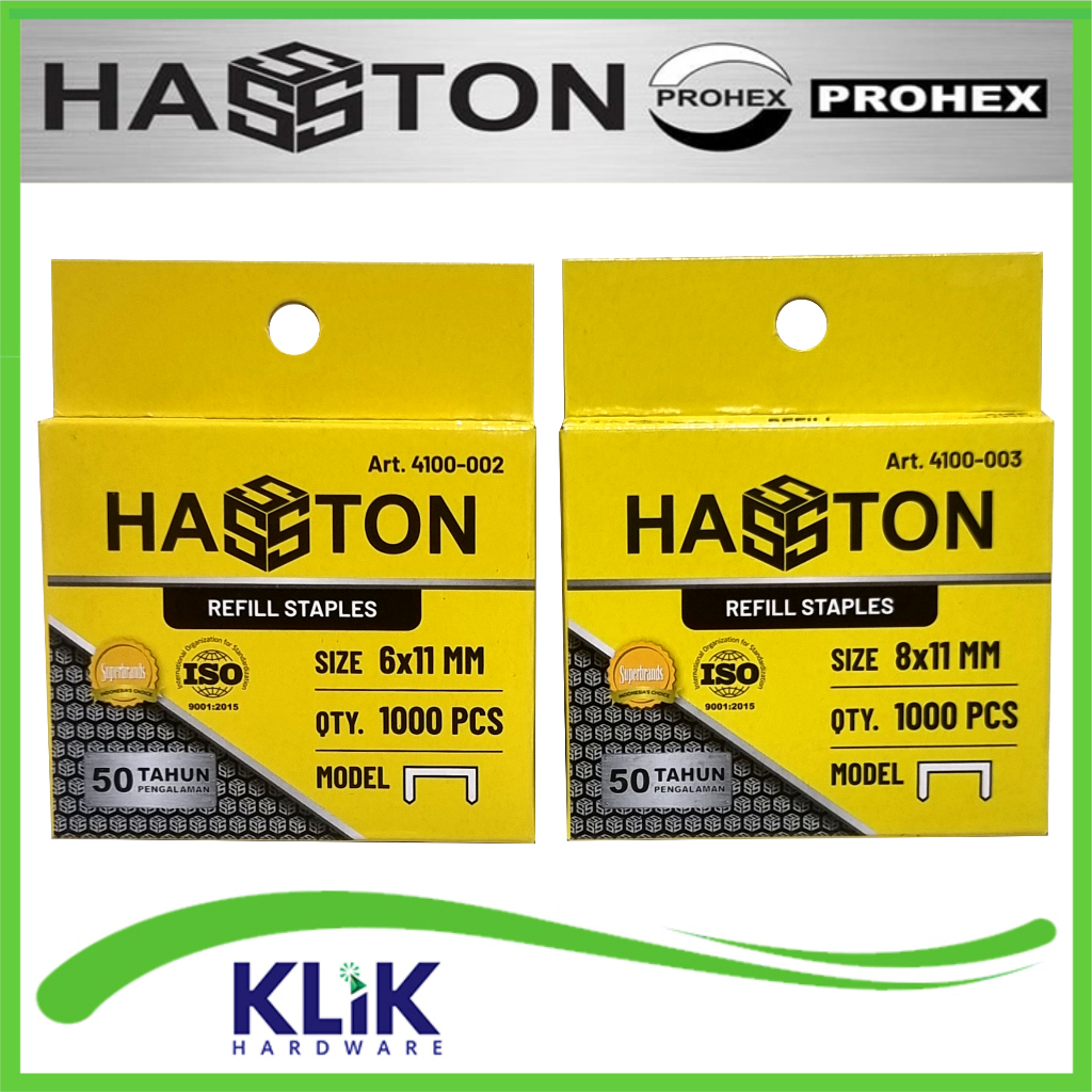 

HASSTON Refill Isi Staples Gun Tembak 6 & 8 mm x 11 mm