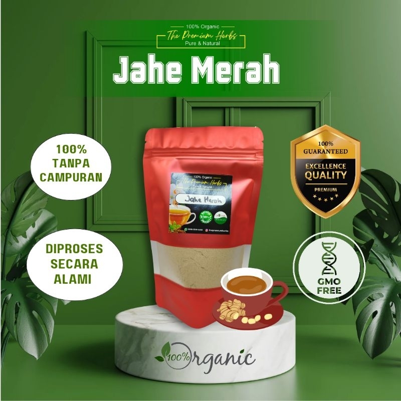 

Premium! Jahe Merah Murni Organik 100% tanpa campuran apapun