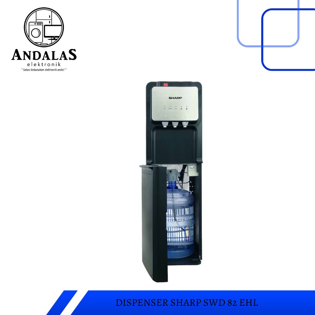 Dispenser Galon Bawah Sharp Standing Dispenser SWD-82EHL-PB SWD82EHL
