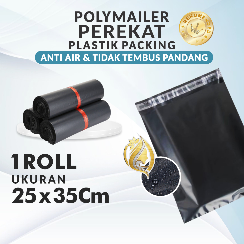 

(BISA INSTAN & COD) PLASTIK PACKING POLYMAILER Uk 25x35Cm