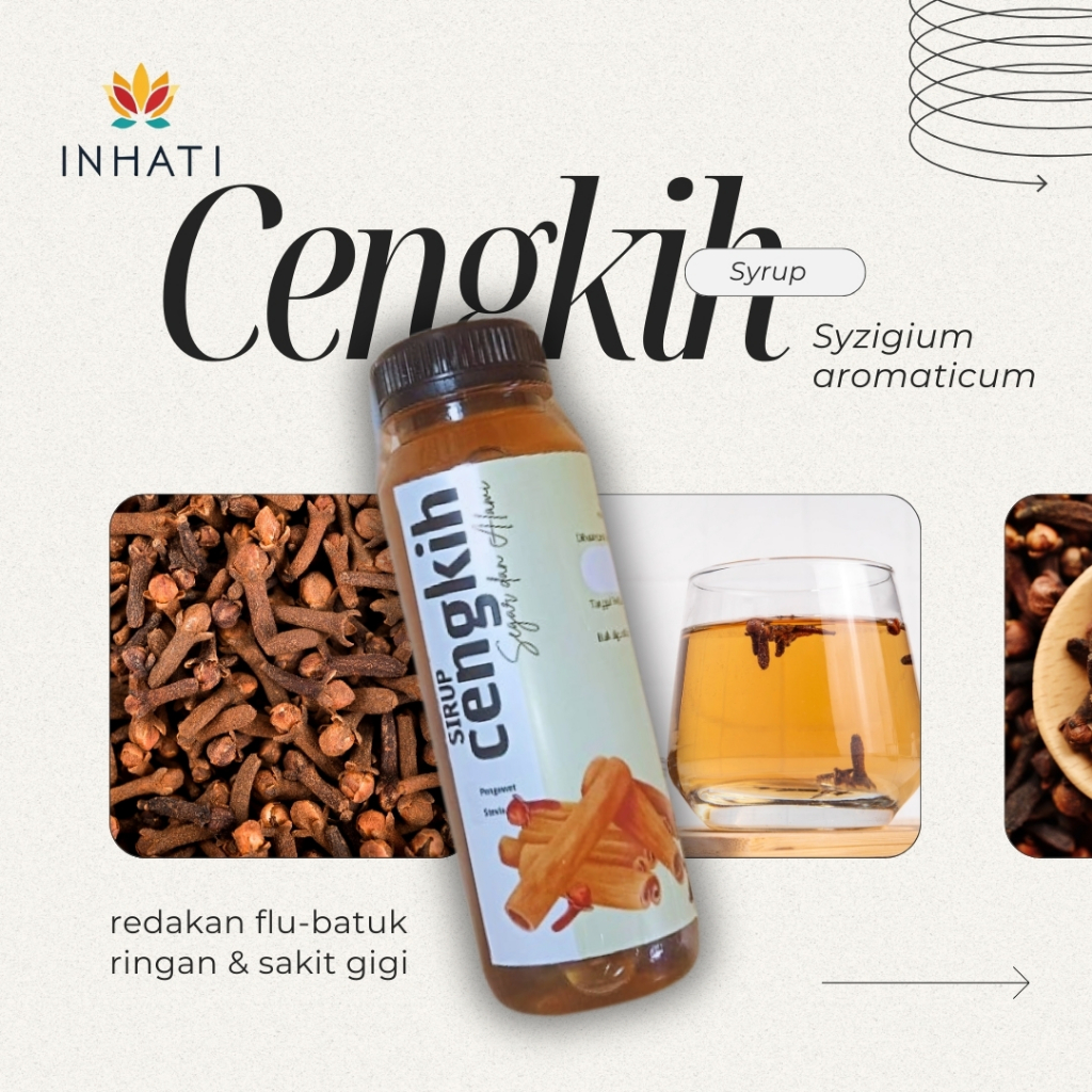 

INHATI Sirup Cengkih 100% REMPAH ASLI - Atasi Flu Batuk Ringan, Sakit Gigi, dan Healthy Lifestyle