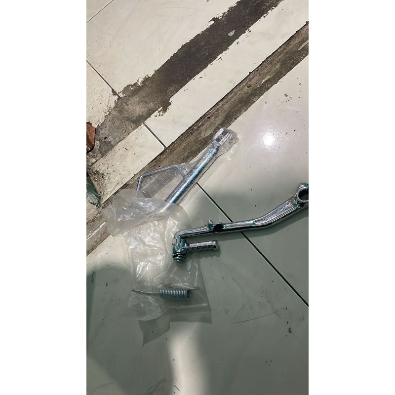STANDAR SAMPING/1 BEAT KARBU & SELAHAM CHROME ORIGINAL HONDA