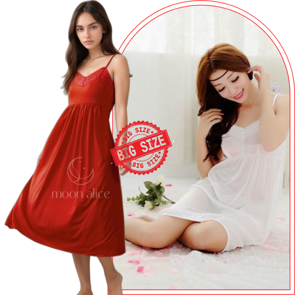 Lingerie Sexy Big Size Jumbo Pakaian Tidur Wanita Dewasa Baju Haram Wanita Sexy L275