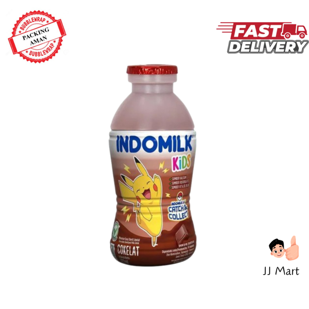 

Indomilk Susu UHT Pokemon Botol Cokelat Strawberry 190ml