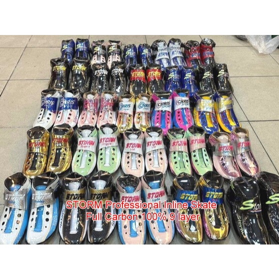 STORM  Professional Inline Skate FULL CARBON  9 layer