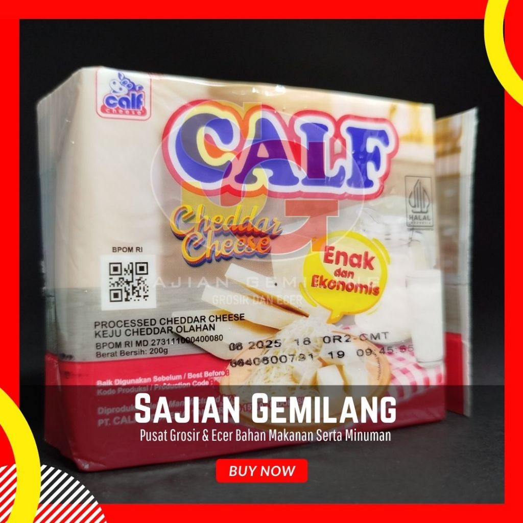 

Calf Cheddar Cheese - Grosir Sajian Gemiloang