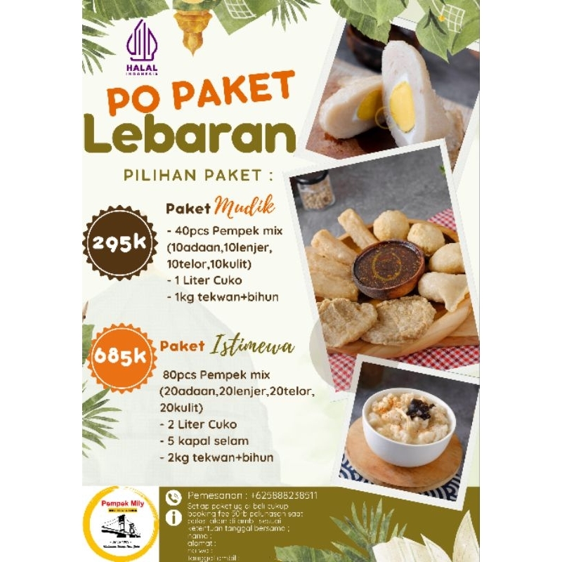 

PO PAKET LEBARAN || LEBARAN IDUL FITRI