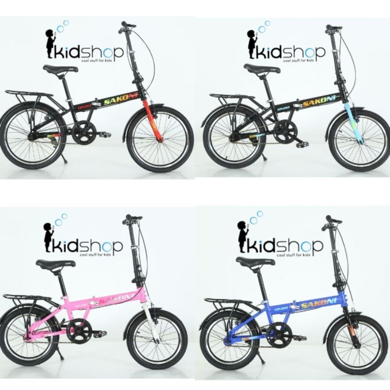 [KID] SEPEDA LIPAT MURAH FOLDING BIKE ANAK REMAJA DEWASA UNISEX COWOK CEWEK UKURAN 16 INCH / 18 INCH