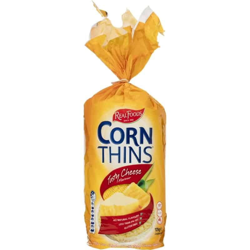 

Real Foods Corn Thins Tasty