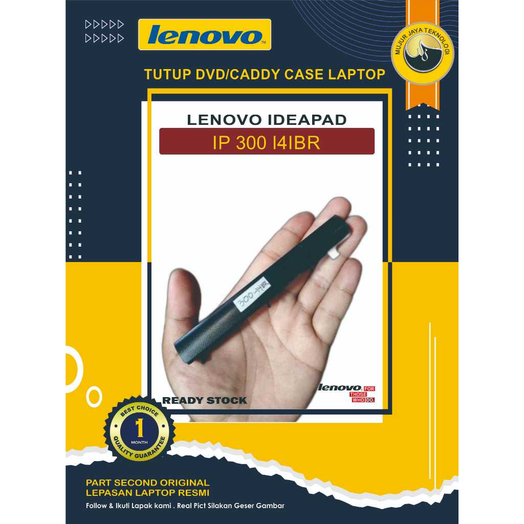 DVD Caddy Tutup Case Cover Laptop Lenovo Ideapad 300 300-14IBR 14ISK Second Original