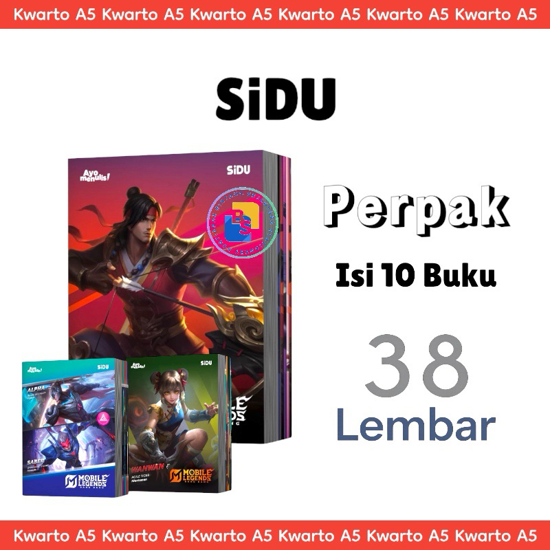 

10 buku - SIDU Buku Tulis Mobile Legend 38 Lembar