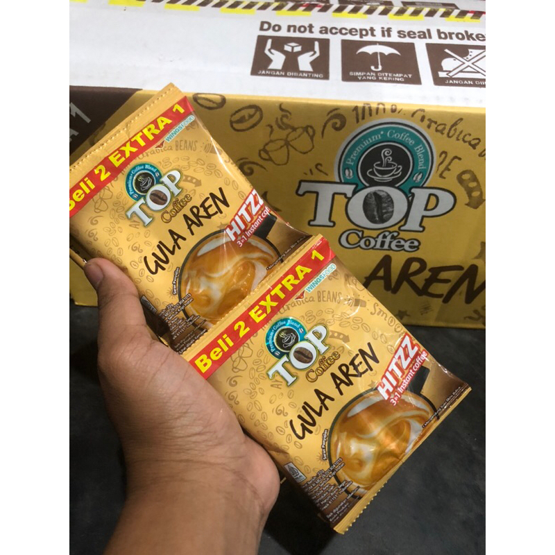 

1 KARTON TOP COFFEE GULA AREN 22gram isi 180 sachet