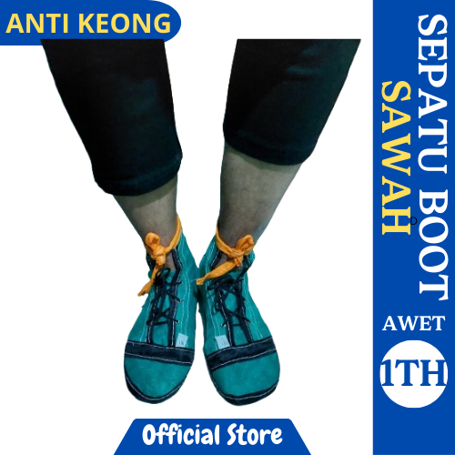 SEPATU BOOT SAWAH Anti Keong dan Benda Tajam 5 Ply /5 Lapis Sol Bawah + Sol Kain dalam