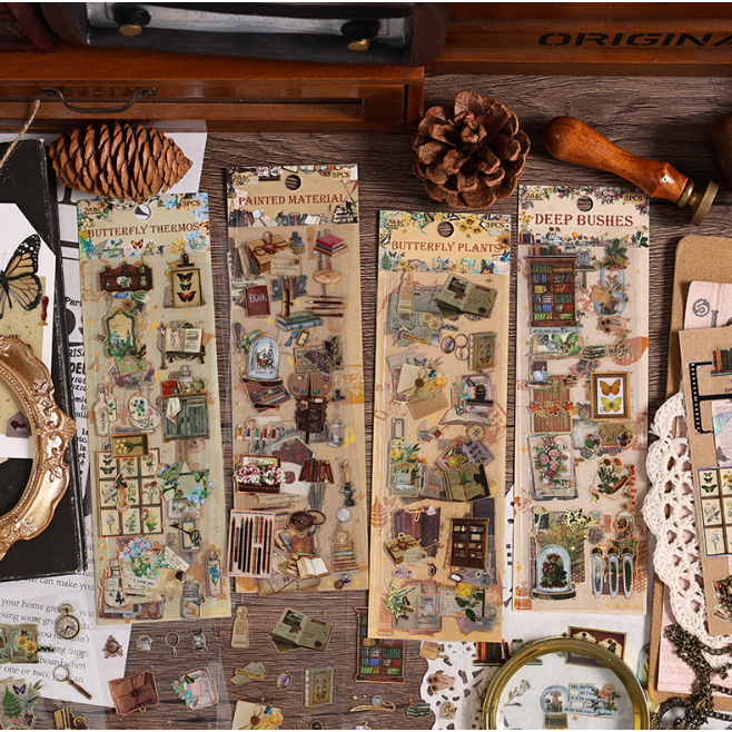 

RetroFly Sticker Plastik Waterproof Vintage Scrapbook Jurnaling