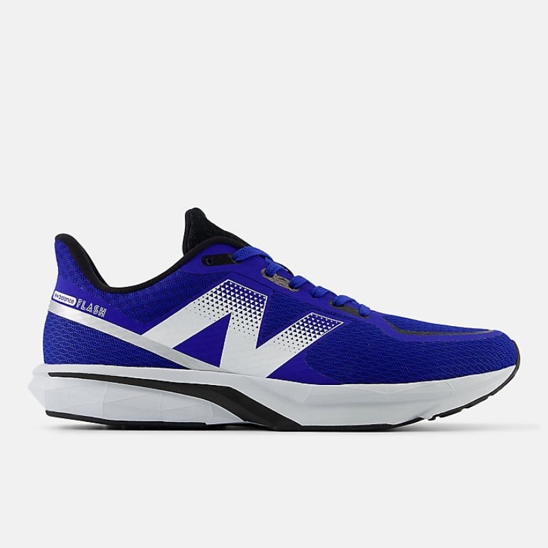 SEPATU RUNNING PRIA MURAH SIZE 42.5 ORIGINAL NB DynaSoft FLASH v7 Blue with White