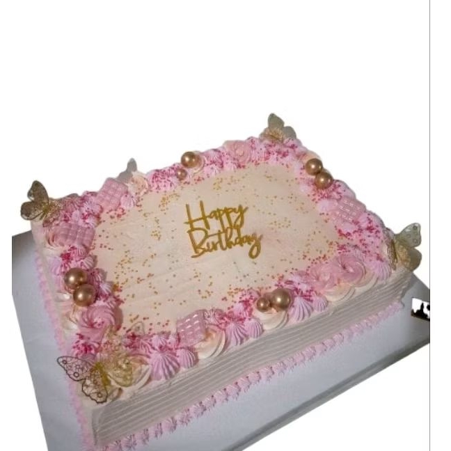 

BIG CAKE KUE MODEL BUNGA PERSEGI PANJANG BESAR BUTTERCREAM FLOWER