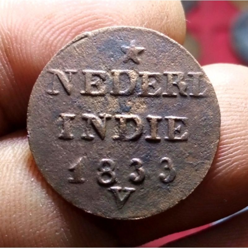 Koin Nederl Indie 1 Cent 1833 V