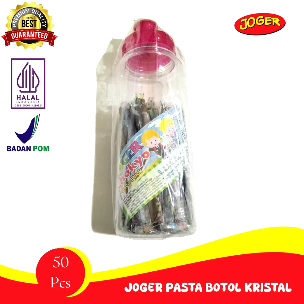 

[HALAL] Joger Chokyo Cokelat Pasta Stick 350 Gr [1 Botol, Isi 50 Pcs]
