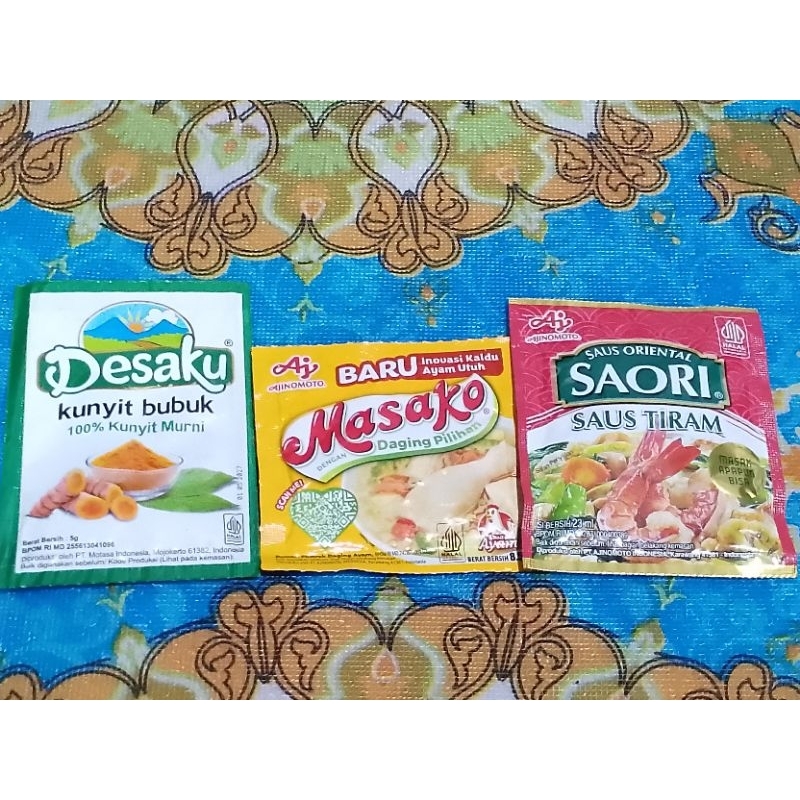 

Kunyit Bubuk + Masako + Saori Saus Tiram Paket 2G (TRB41)