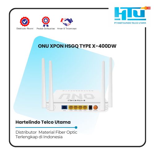 MODEM XPON HSGQ-X400DW 4GE+2.4G+5.8G (1200M) XPON ONU Dual band Wifi