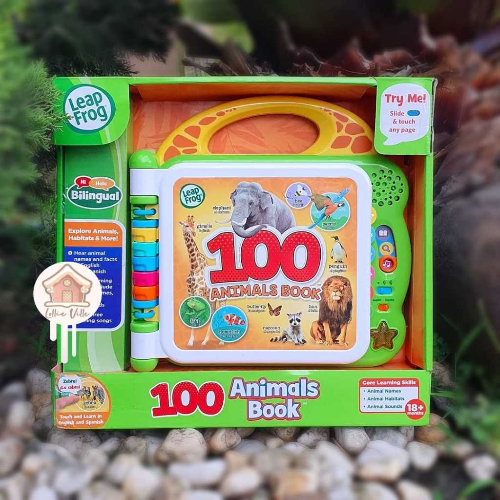 LeapFrog 100 Animals Book Interactive Bilingual Word Book