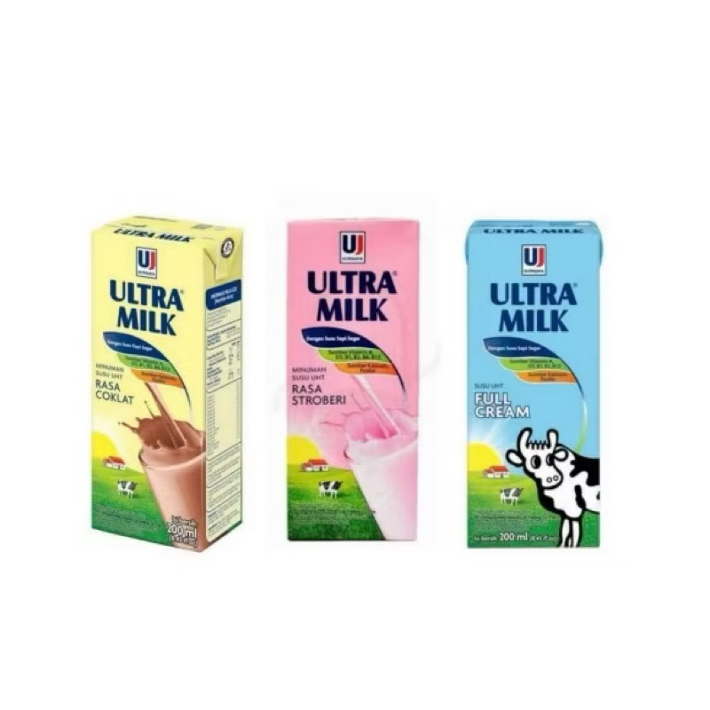 

Susu UHT Ultra Milk - Netto 200 ml