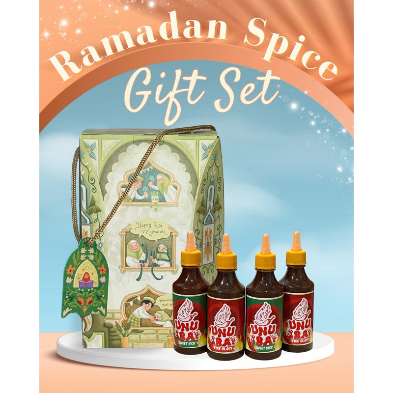 

SAMBAL UNUBA IDUL FITRI HAMPERS GIFT SET - ISI 4 BOTOL // RAMADAN SPICE GIFT SET