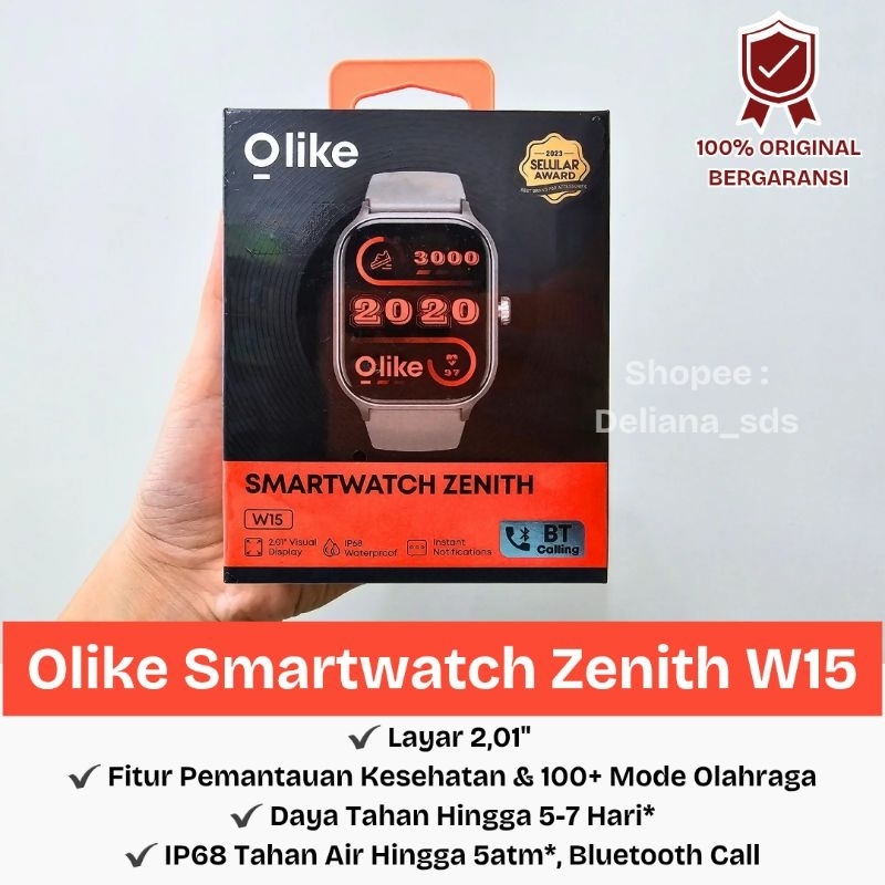 Smart Watch Olike Zenith W15 Garansi Resmi 1 Tahun Smartwatch Olike Zenith W15 Jam Tangan Olike W15 