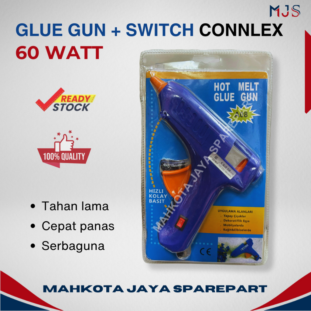 

GLUE GUN 60W CONNLEX + SWITCH / lem tembak 60 watt plus switch