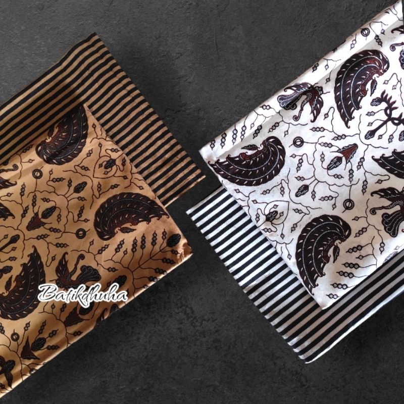 KAIN BATIK SOGAN BATANGAN GARUDA LURIK Batik jogja