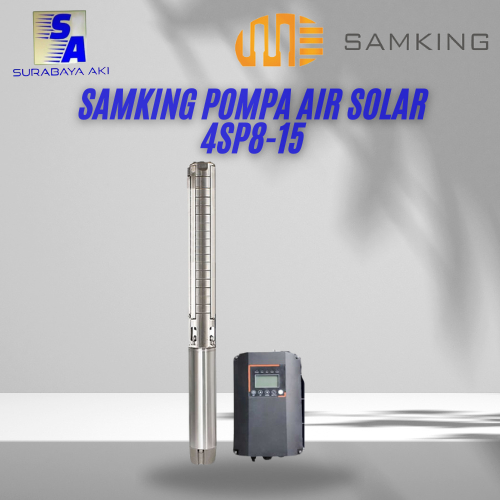 SAMKING SOLAR PUMP W/Controller 4SP8-15 5100W AC/DC Panel/PLN Hybrid - SAMKING 4SP8-15  POMPA AIR TE