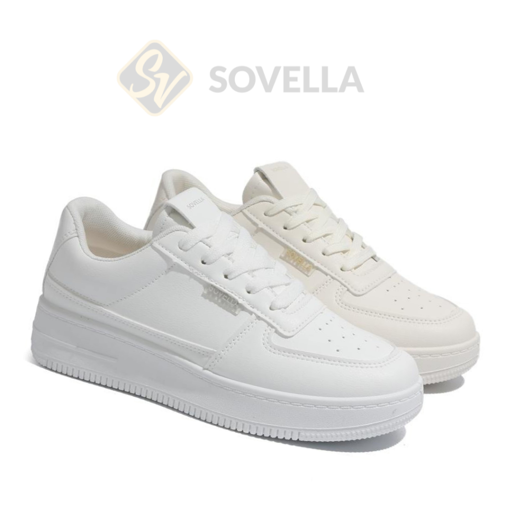 recommended sovella alexa sepatu sneakers olahraga sport kets putih hitam wanita