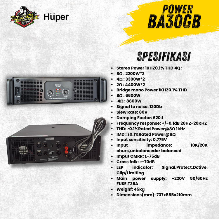 Huper Barclay Power BA30GB