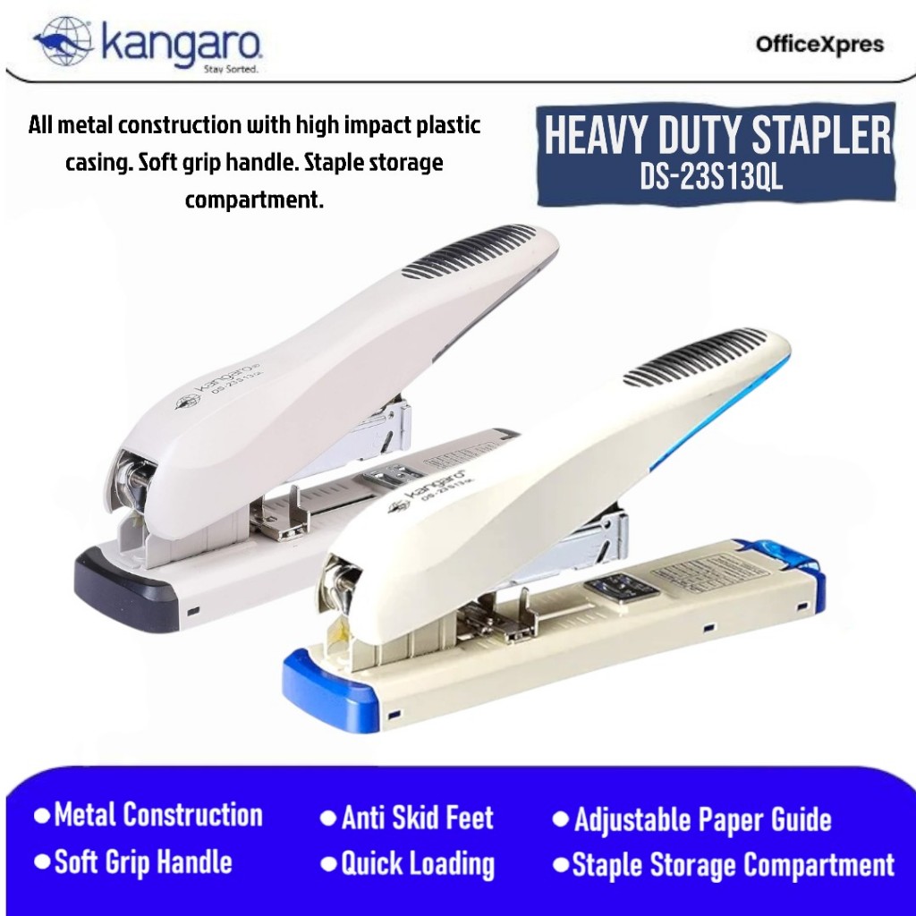 

Stapler Jilid DS-23S13QL / Alat Staples Jilid DS 23S13 QL / Hekter Jilid Besar / Heavy Duty Stapler DS 23S13QL KANGARO