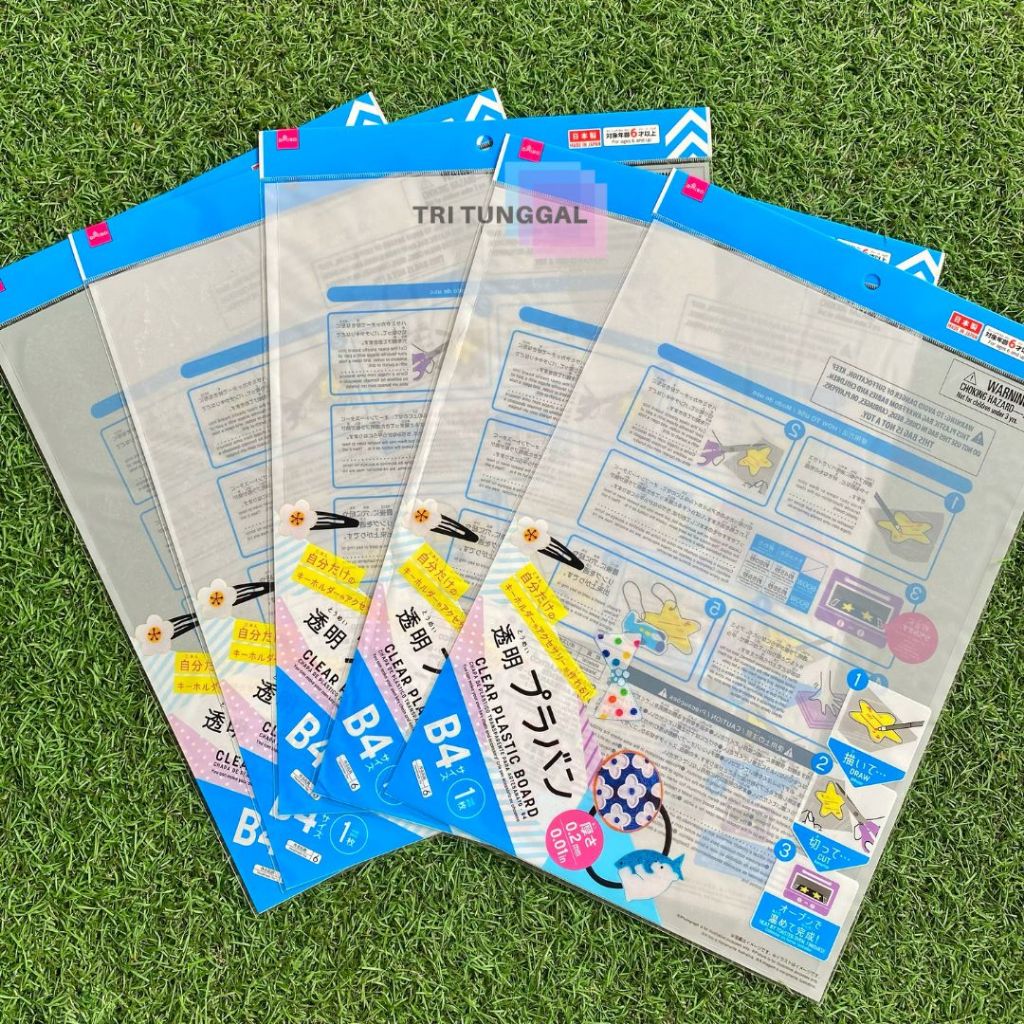 

Shrink Paper Clear Plastic Board B4 Ketebalan 0.2mm Isi 1 Lembar Warna Bening Transparan Tekstur Licin Polystyrene Shrink Paper Premium Oil Based Marker Gambaran Gantungan Kunci Keychain DIY Transparan Kerajinan Prakarya Malang