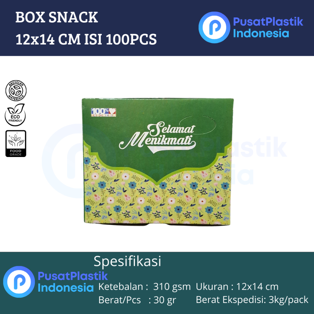 

Box Snack 12x14 Dus Kotak Kue Roti Motif Young Uk 12 x 14