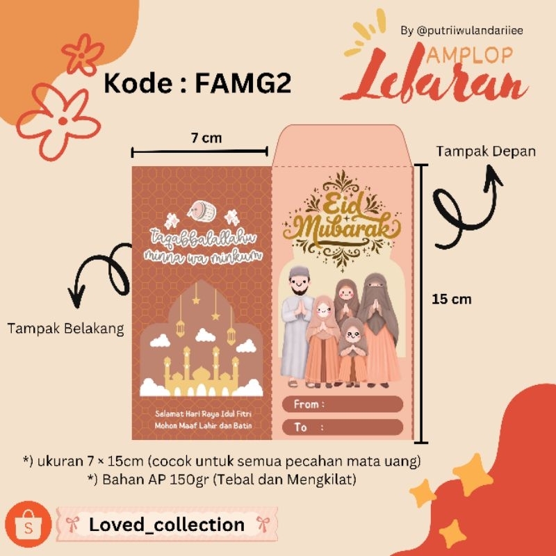

(30PCS) (10PCS) AMPLOP LEBARAN UNIK / AMPLOP LEBARAN 2025
