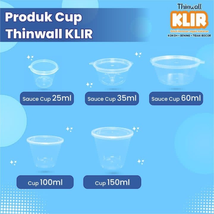 Thinwall KLIR Produk- Sauce Cup 25ml, 35ml