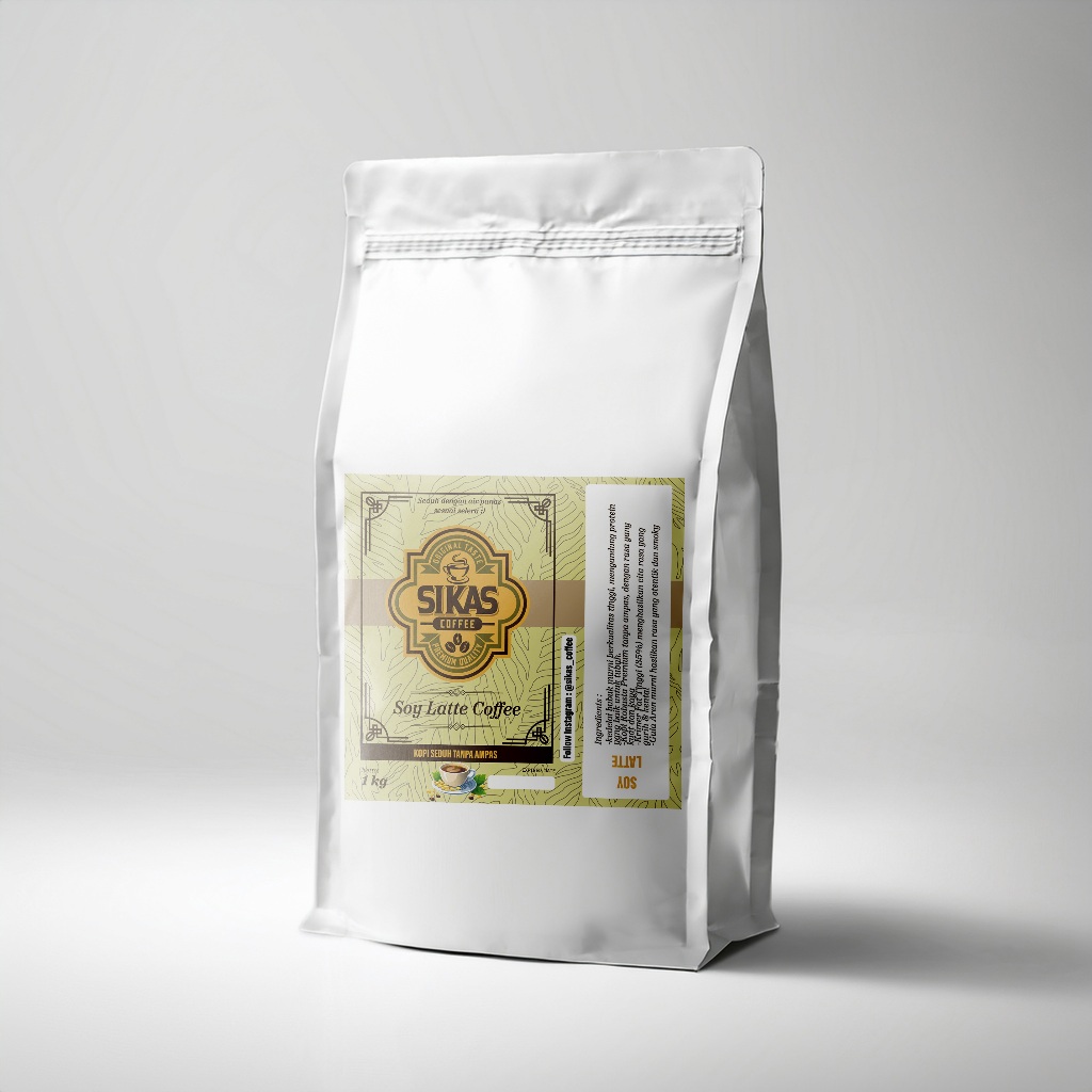 

Soy Latte Sikas Coffee Bulking 1 Kg Kopi Instan Tinggal Seduh