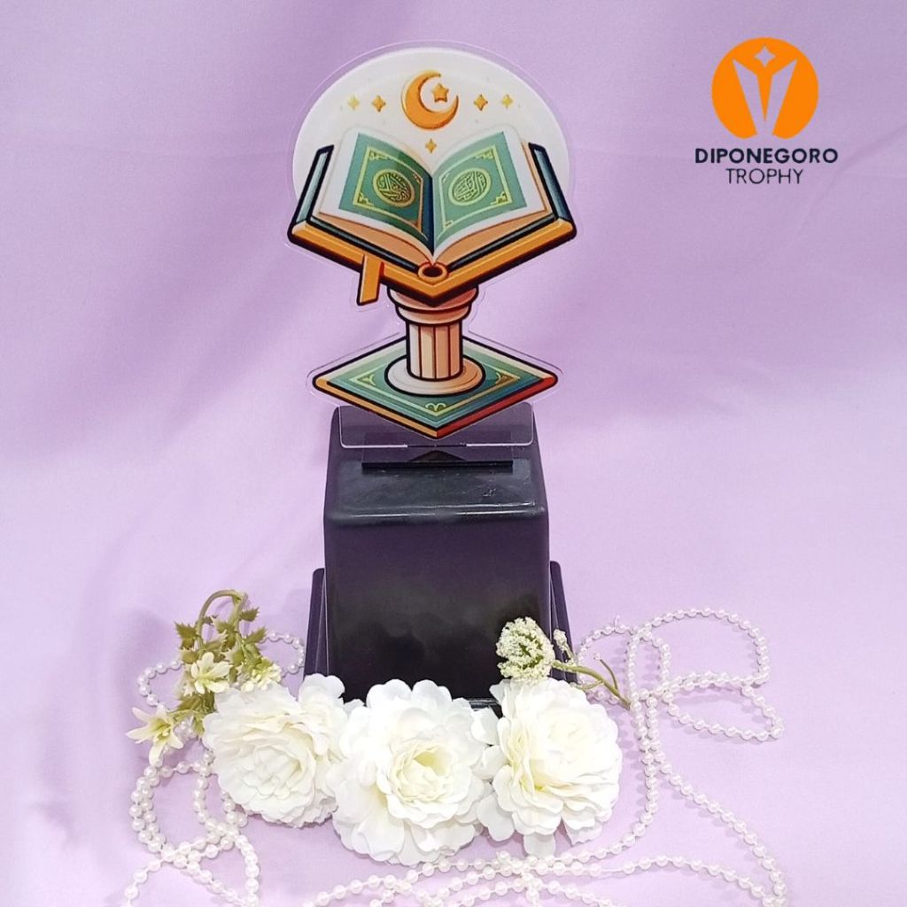 PIALA AL QURAN PIALA MTQ PIALA BUKU PIALA TAHFIDZ AKRILIK CUSTOM
