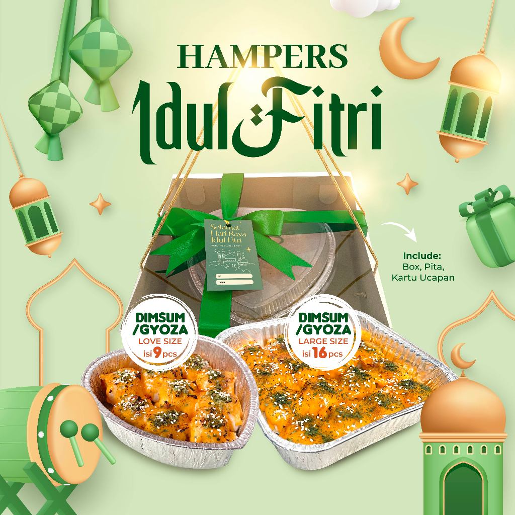 

Hampers Idul Fitri - Dimsum Mentai / Gyoza Mentai / Hampers Lebaran