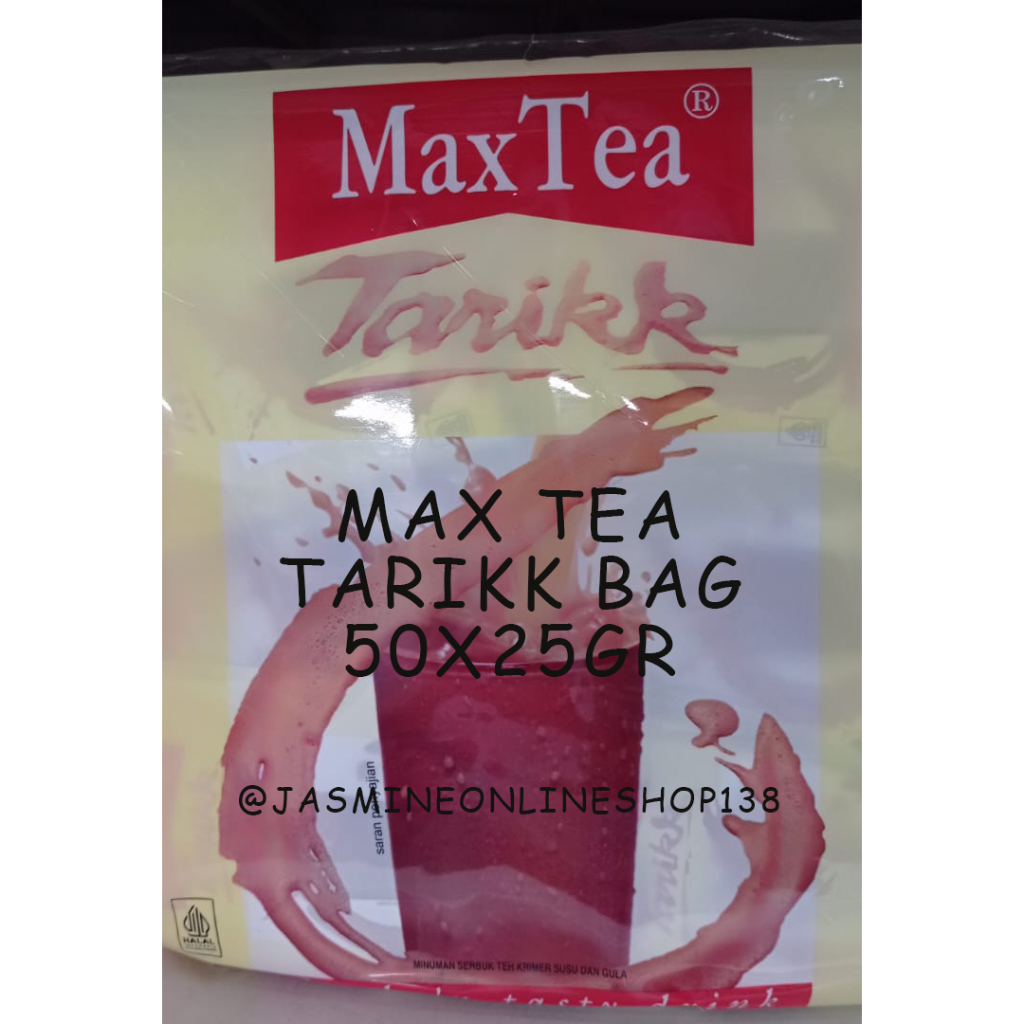 

MAX TEA INSTANT DRINK TARIKK BAG 50X25GR - PER DUS ISI 8 BAG