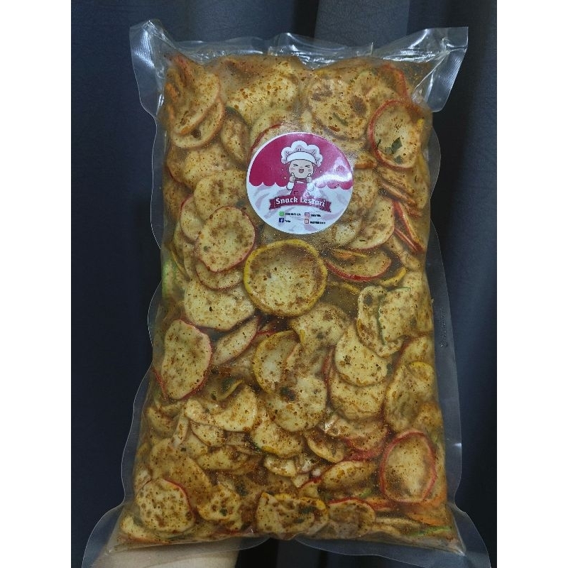 

kerupuk bantat kemasan 1/2kg varian pedess!!