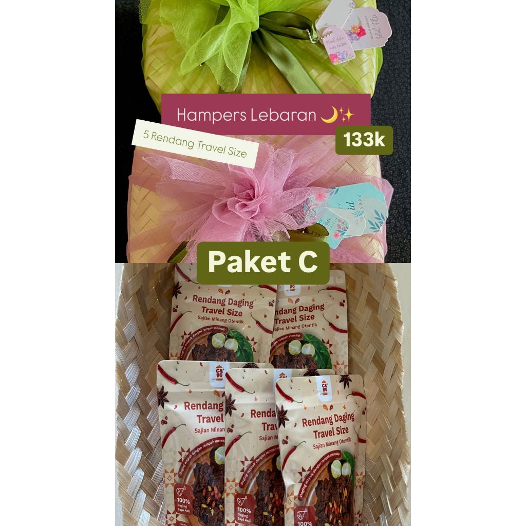 

HAMPERS LEBARAN PAKET C RENDANG TRAVEL SIZE ASLI PADANG