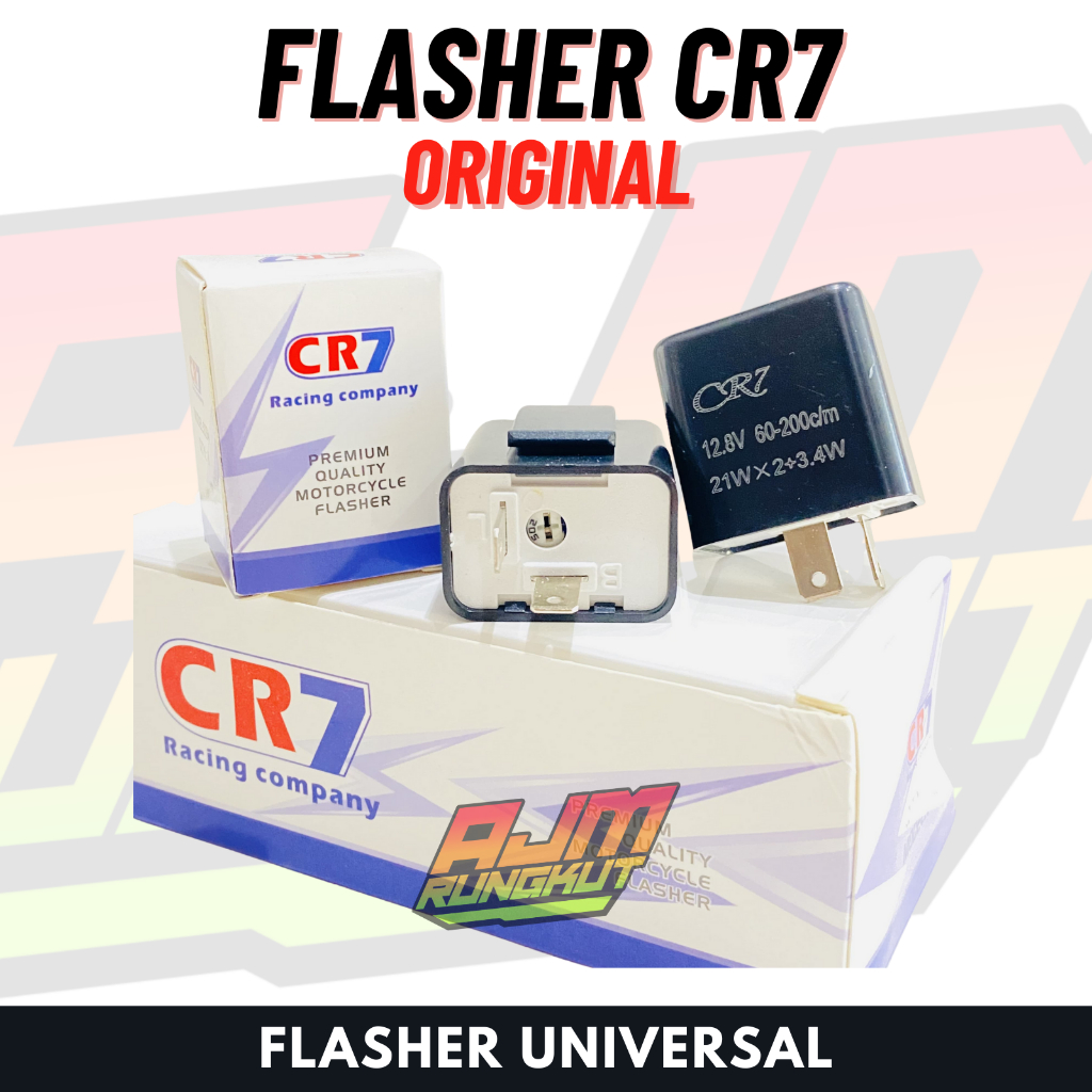 Flasher CR7 Original Fleser Sen Sein Setelan Stelan LED CR7 Kualitas Premium Universal All Motor Var