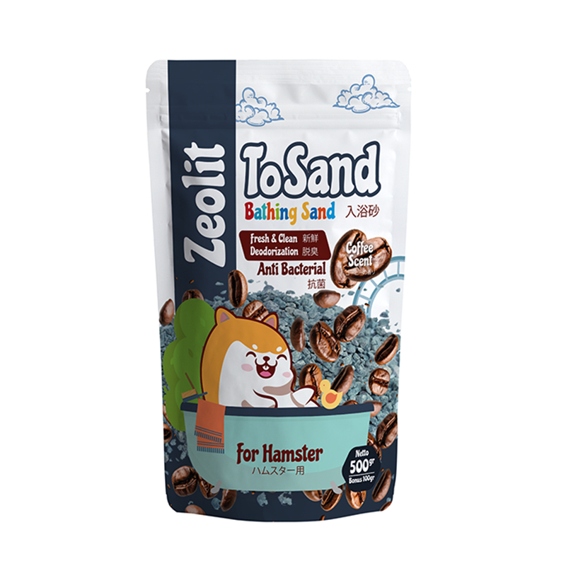 Pasir Zeolit wangi hamster TOSAND ZEOLIT 500gr + 100gr