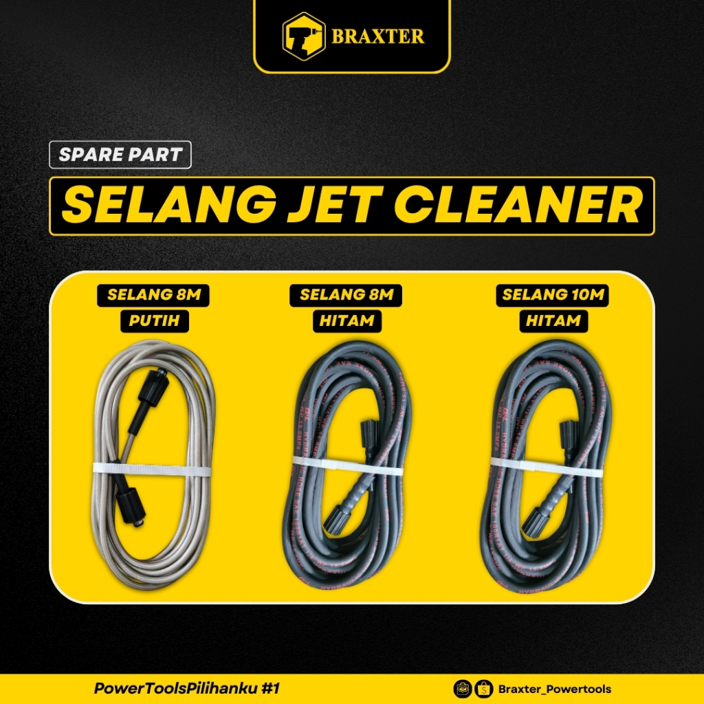 BRAXTER HIGH PRESSURE HOSE JET CLEANER, SELANG JET CLEANER